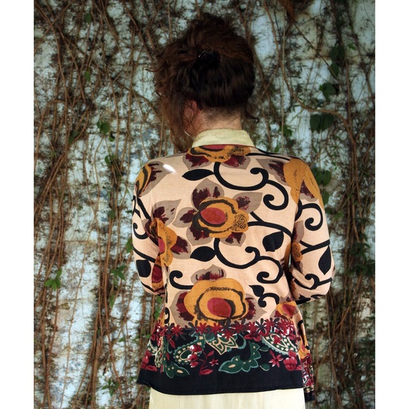 Cotton Earthtone Longsleeve Cardigan - Picture 3 of 4